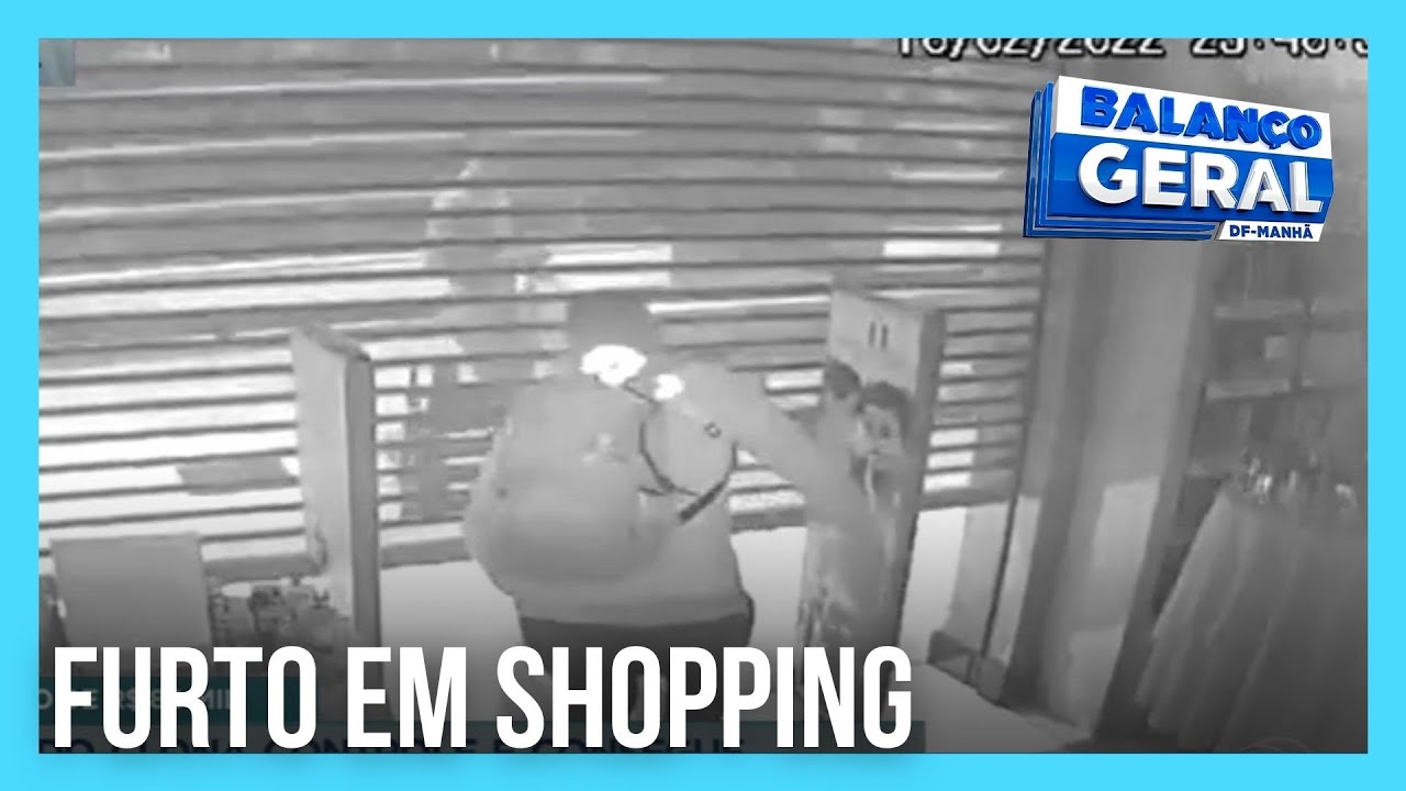 Bandido clona controle de portão e consegue furtar loja dentro de shopping