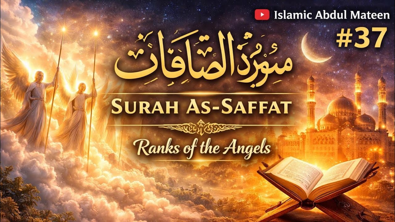 Surah No. 37 (Surah As-saffat) Most Beautiful soothing reciataion @Islamic Abdul Mateen 