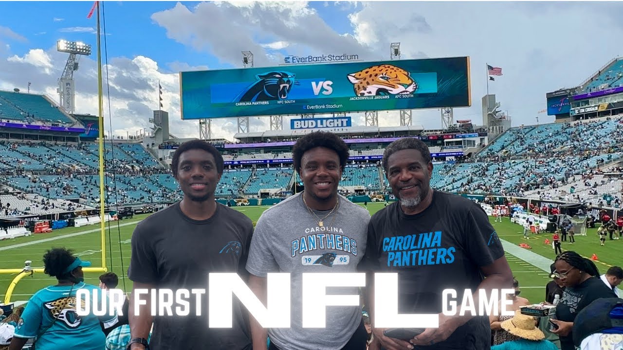 Our 1st NFL Game | Minor Men Vlog Take Over | Carolina Panthers vs. Jacksonville Jaguars!!