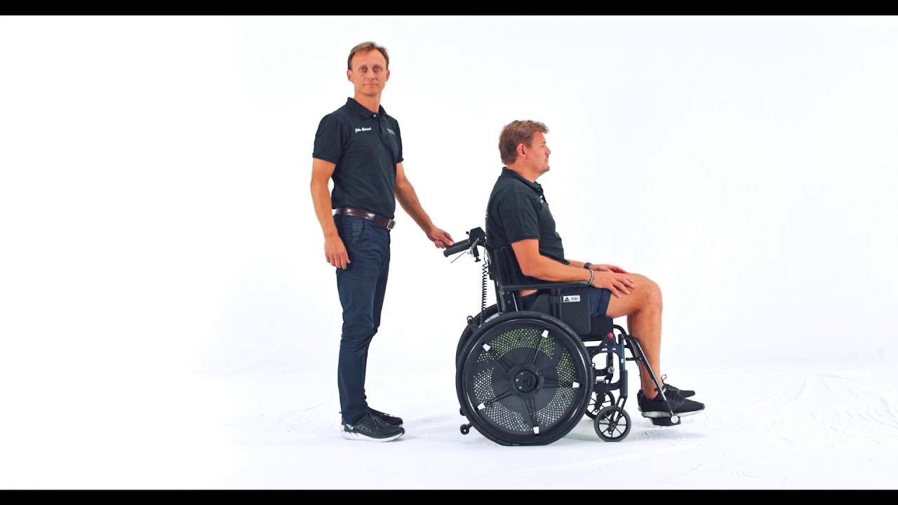 E-Walk rolstoel rem- en duwhulp