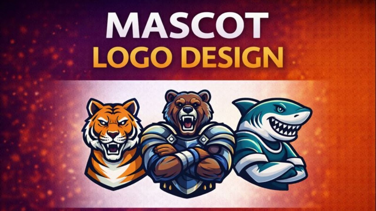 Mascot Logo Design in Photoshop | Character Logo Design | Hindi