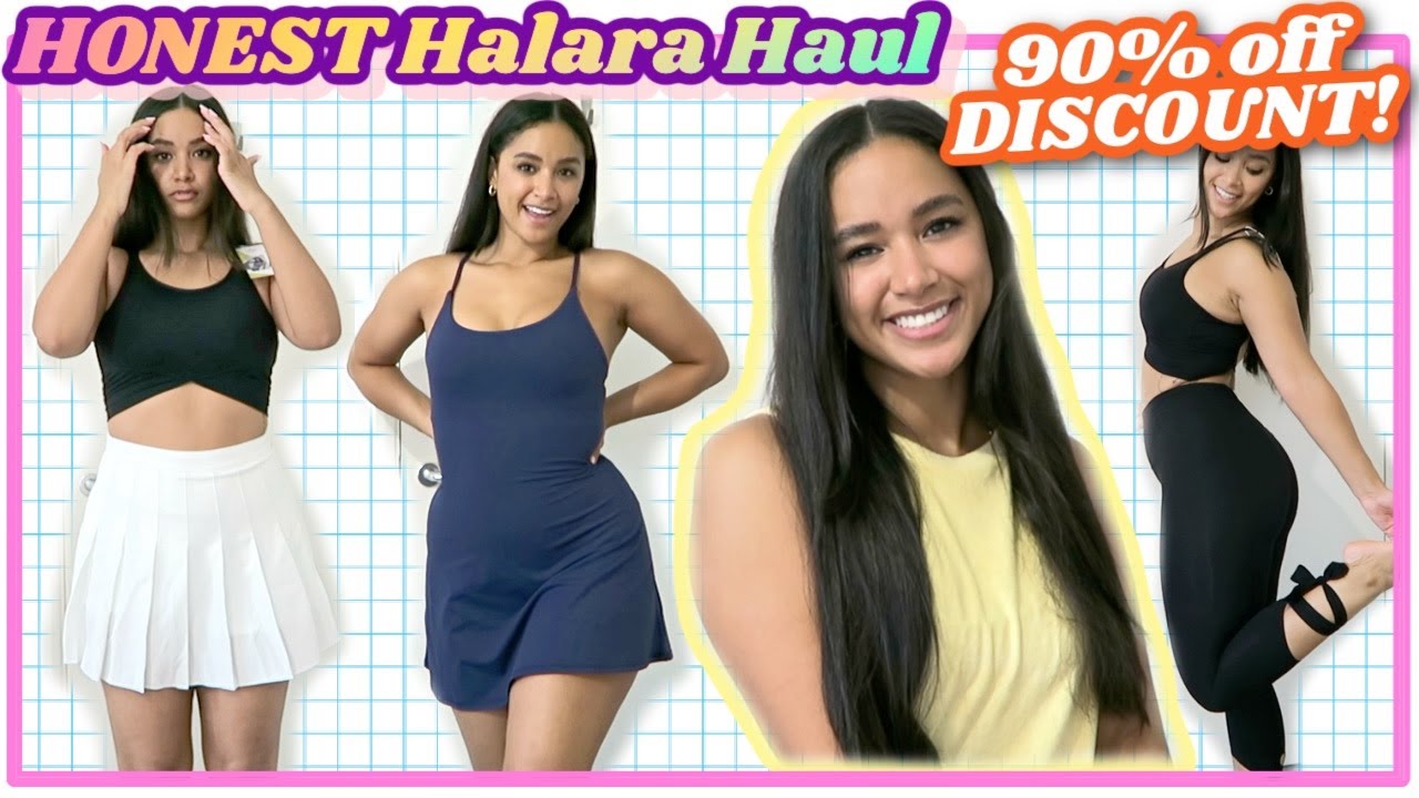 HONEST halara activewear try on haul and how to get HUGE discount