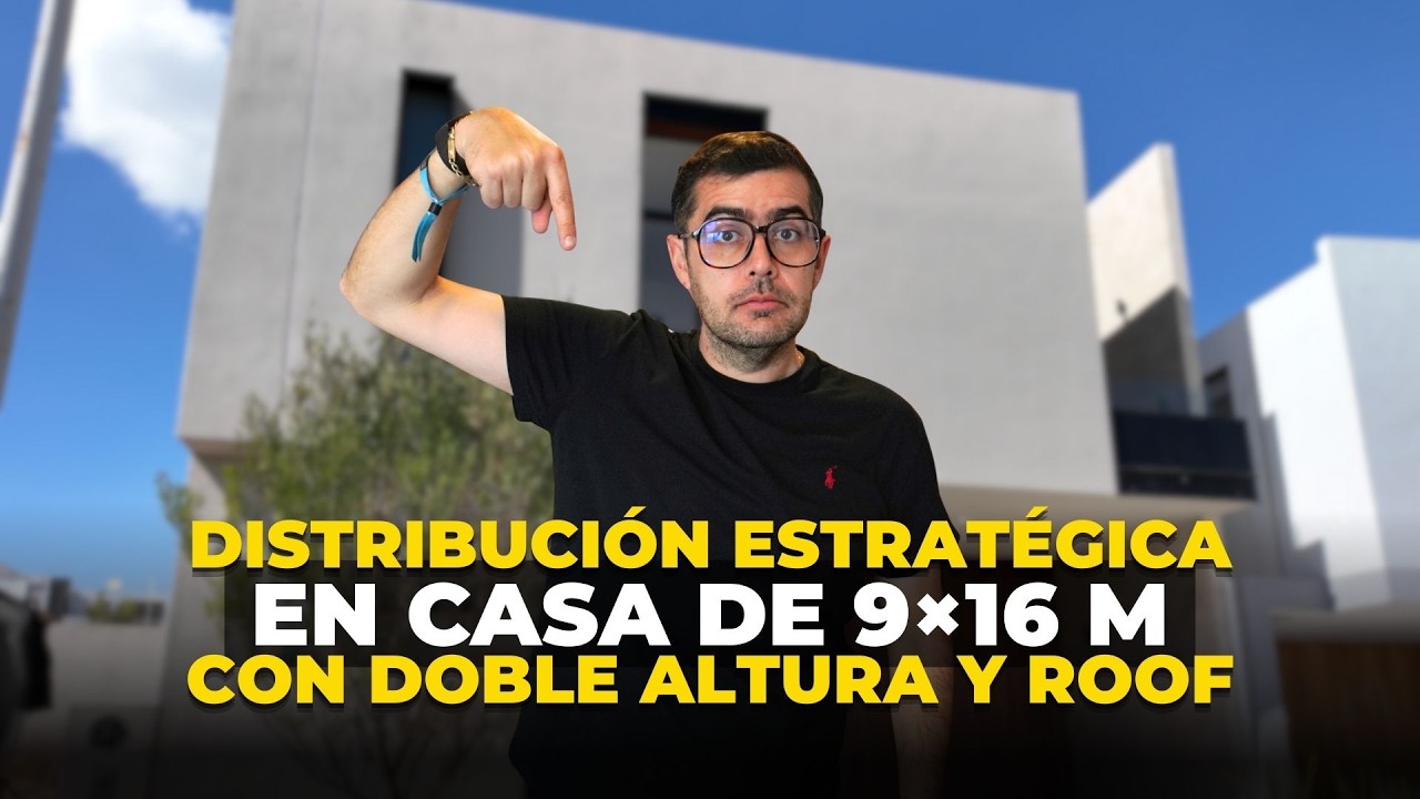 Casa en 9×16 con una distribución interesante
