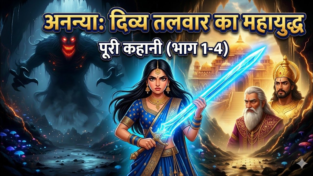 घमंडी राजकुमारी और दिव्य तलवार का रहस्य | Full Story | भाग 1-4 #hindistories #aivideo