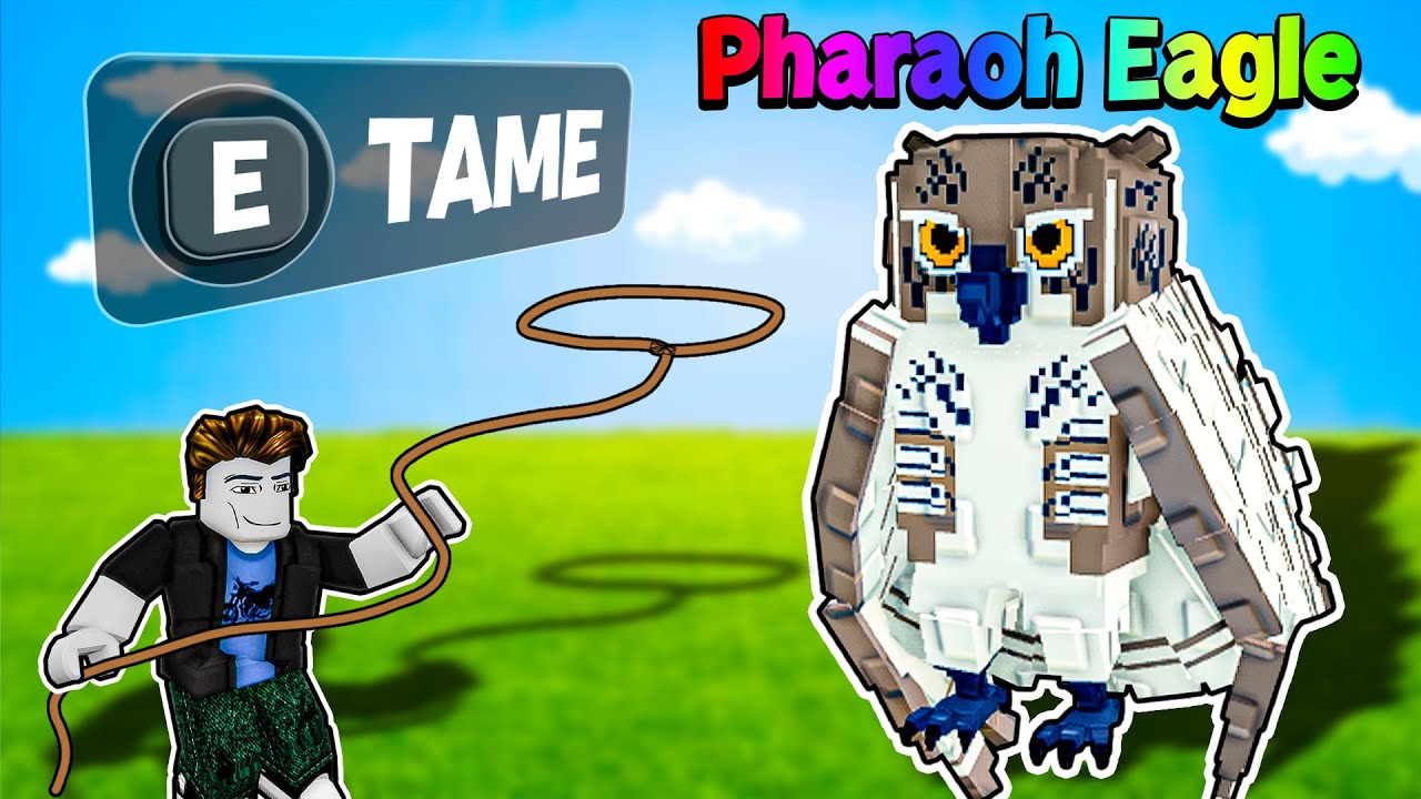 Приручение ОРЛА-ФАРАОНА в Roblox Raise Animals