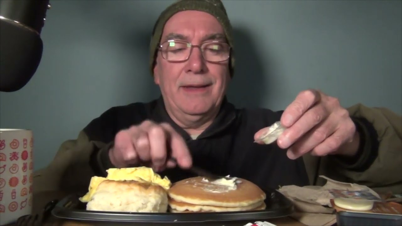ASMR Eating McDonald's Big Breakfast with Hotcakes