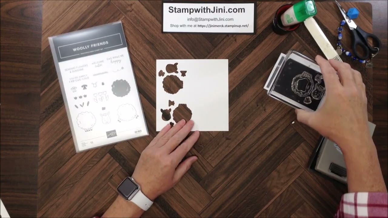 Stamp with Jini WOOLLY FRIENDS PUNCH TIP (CREATING A TEMPLATE/MASK) by Jini Merck