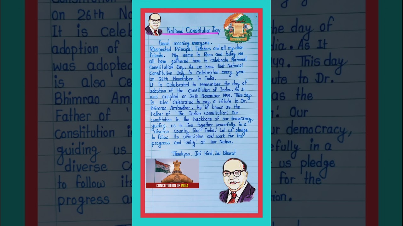 Speech on constitution day|constitution day speech in english|National constitution day speech