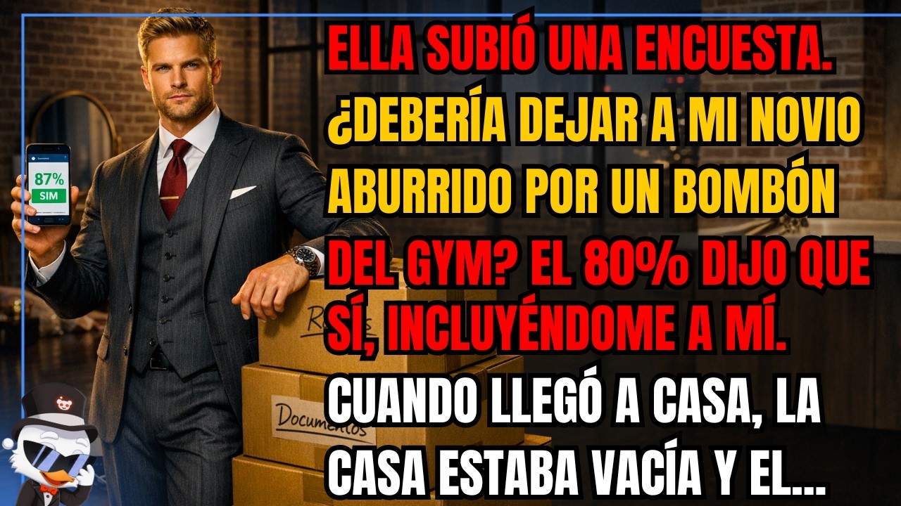 Ella subió una encuesta. ¿Debería dejar a mi novio aburrido por un bombón del gym? El 80% dijo...
