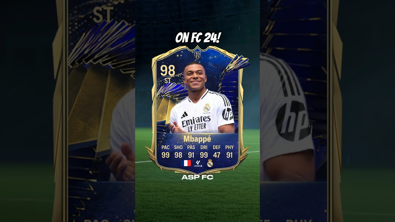 I simulated Kylian Mbappe's first season at Real Madrid on FC 24!