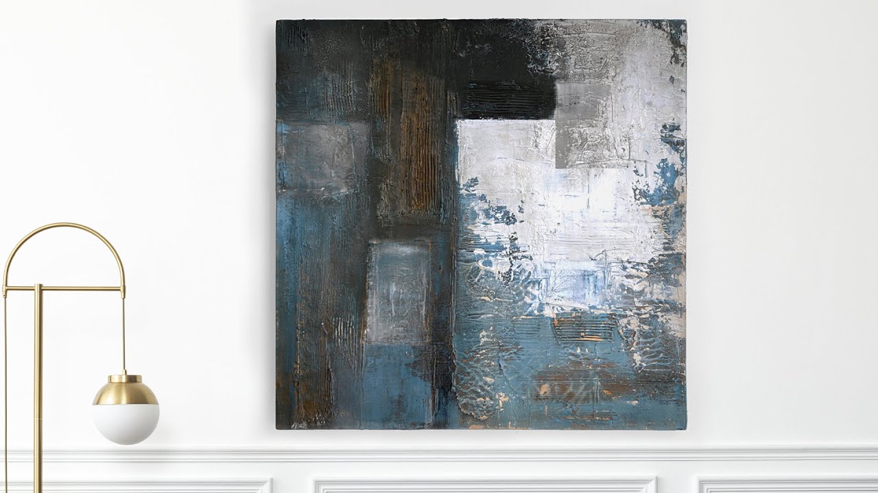 Unleash Your Creative Spirit: Captivating Abstract painting with Unique Texture-DiY Mixed Media Art