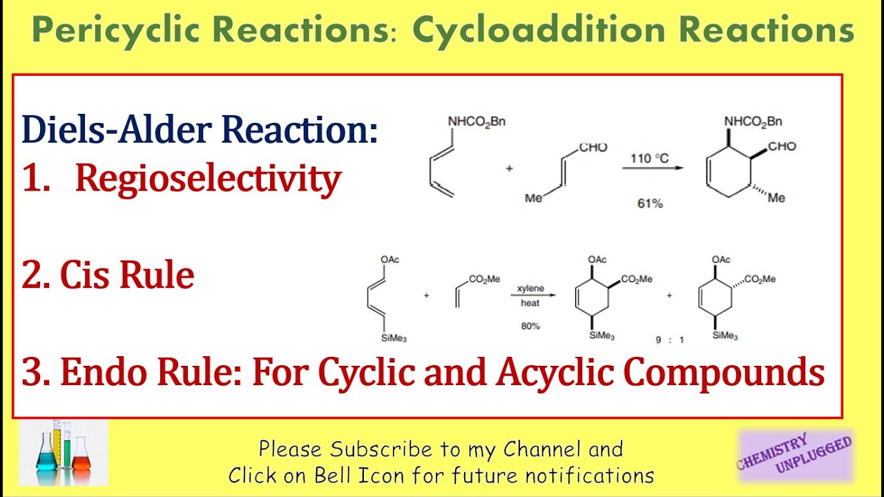 Pericyclic Reactions, Diels Alder Reaction