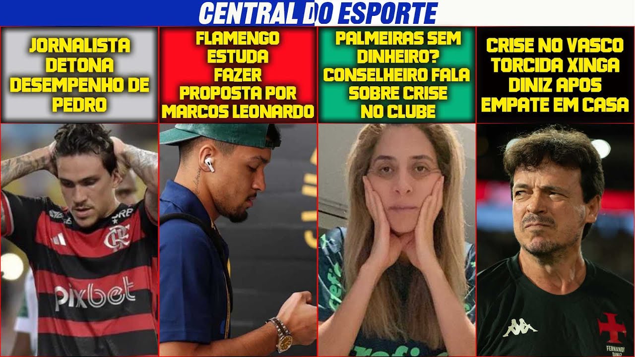PALMEIRAS SEM DINHEIRO PARA CONTRATAR ⚽ CRISE NO VASCO  ⚽ JORNALISTA DETONA PEDRO DO FLAMENGO E+