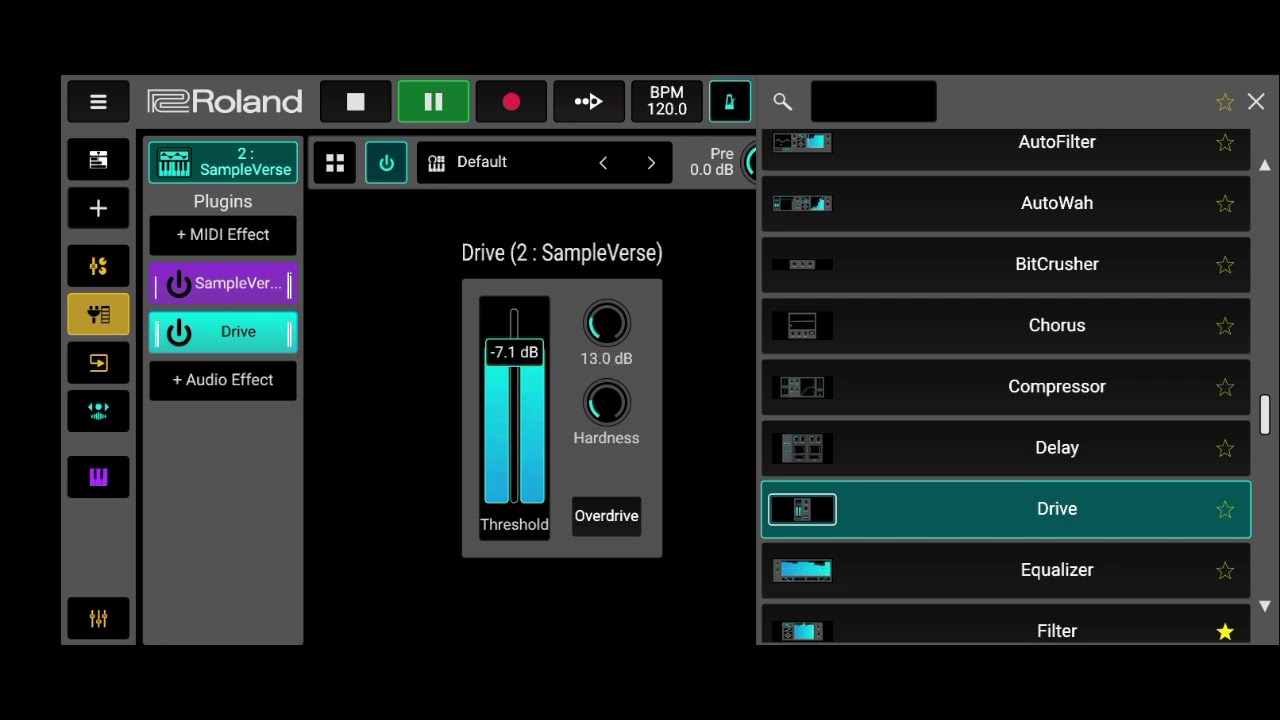 Testing and demonstrating Roland's Zenbeats Android app music studio and virtual instruments