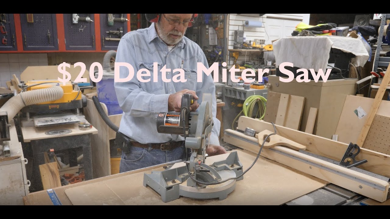 $20 Delta 36-040 Miter Saw Thrift Store Find!