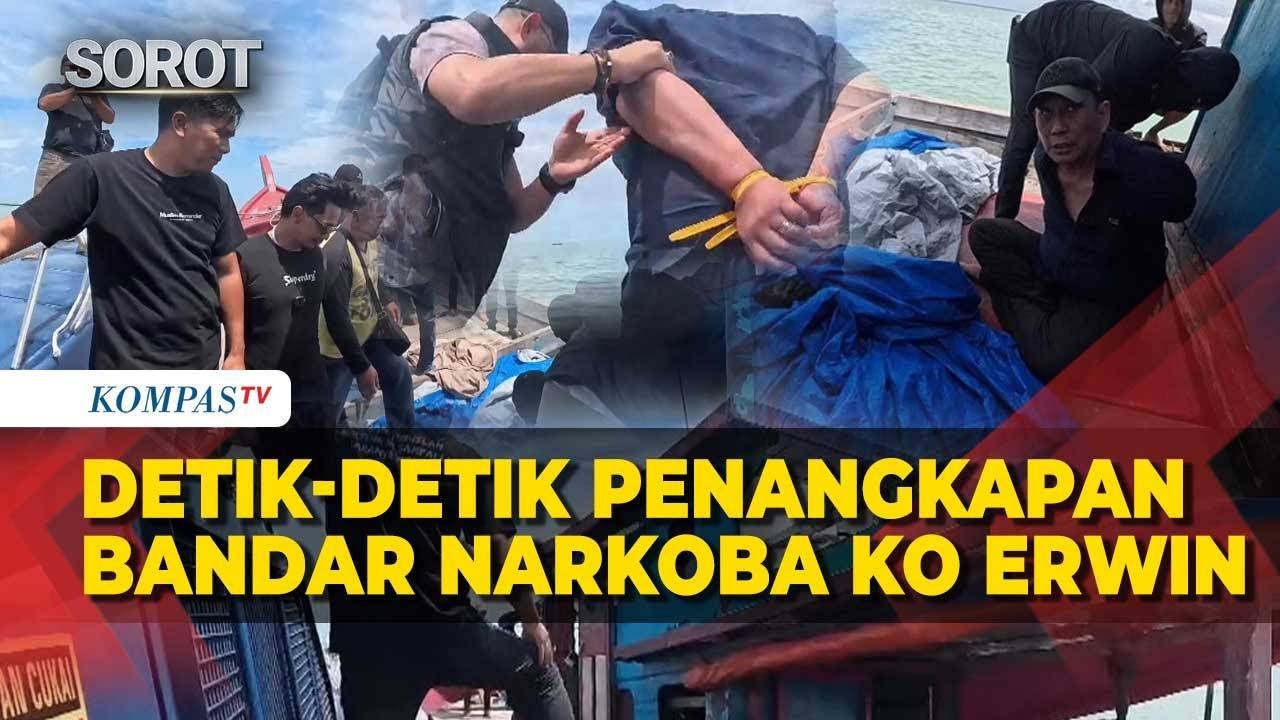 Menegangkan! Detik-Detik Polisi Tangkap Bandar Narkoba Ko Erwin Hendak Kabur ke Malaysia