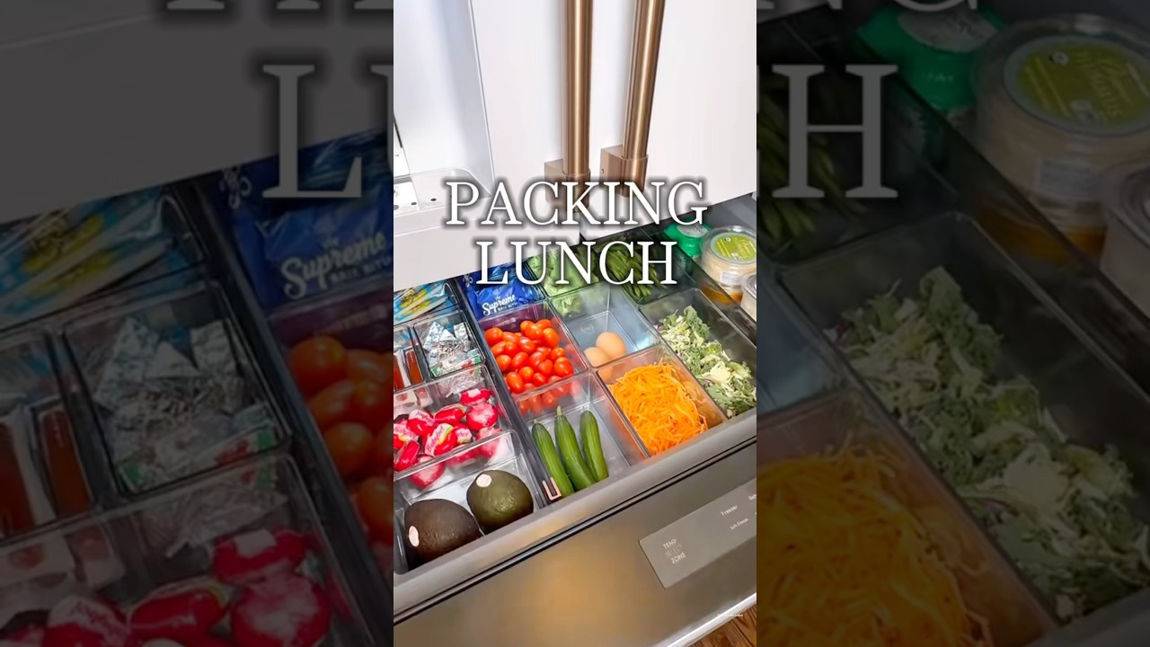 Pack a healthy lunch with me 🥗 #asmr #packinglunch #bentobox #bentolunch #lunchideas #easylunch