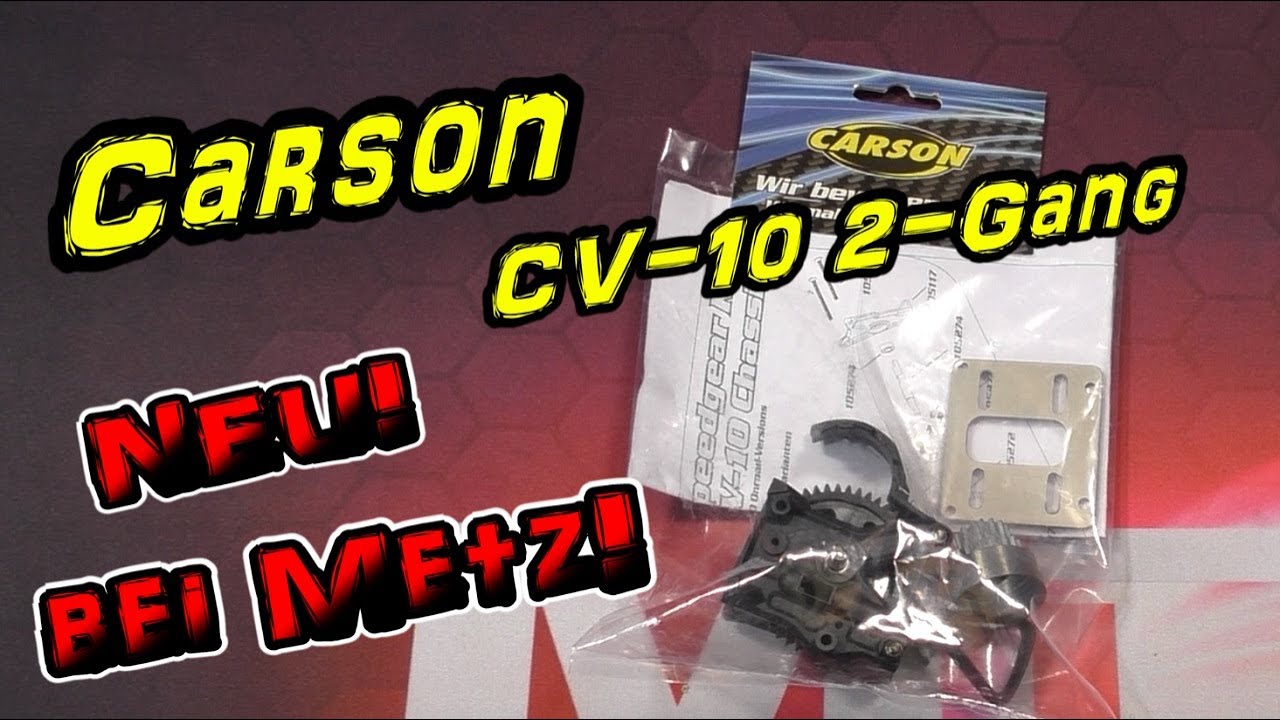 Carson CV-10 2-Gang Schaltgetriebe Set | HD+ | German/Deutsch