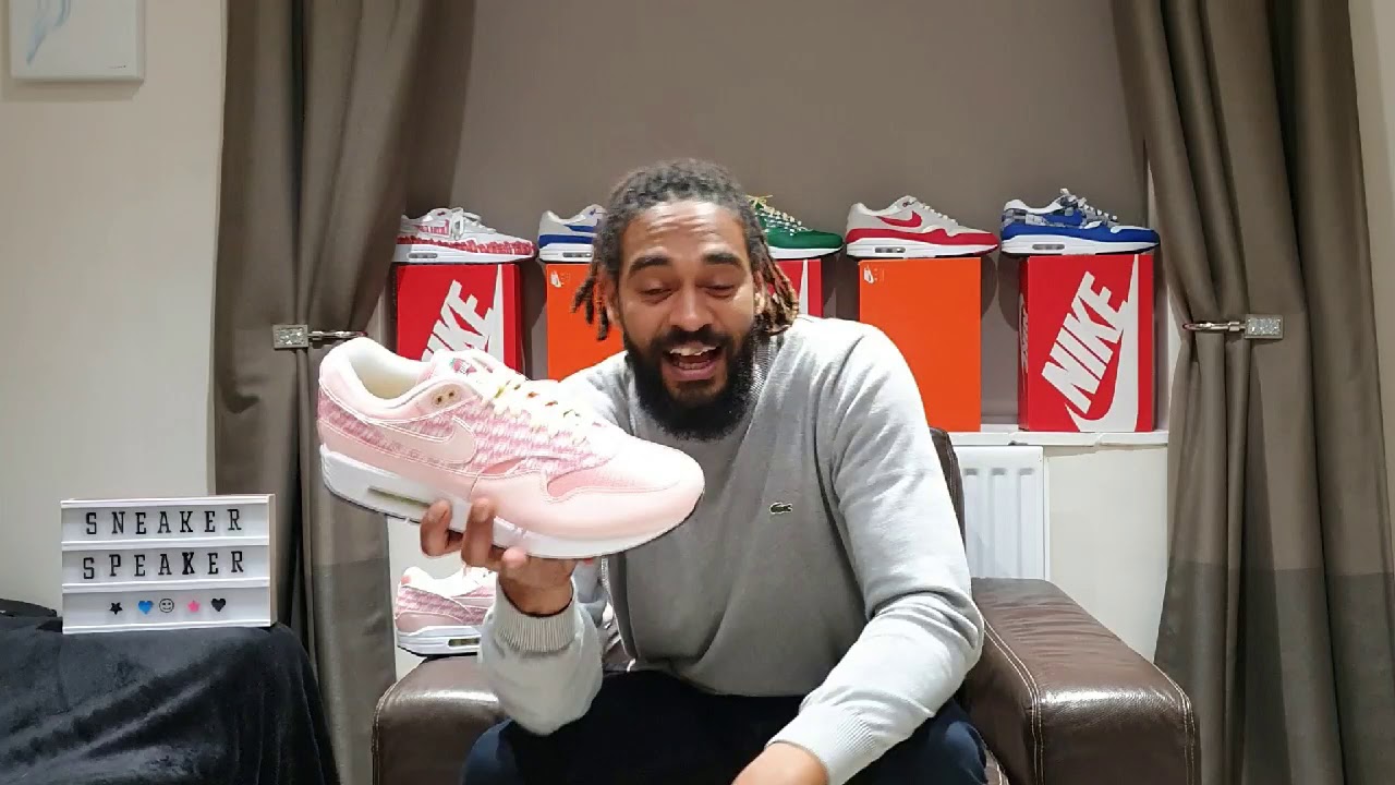 The latest Nike Airmax 1. You have got to see these!! unboxing the Nike Airmax 1 Strawberry lemonade