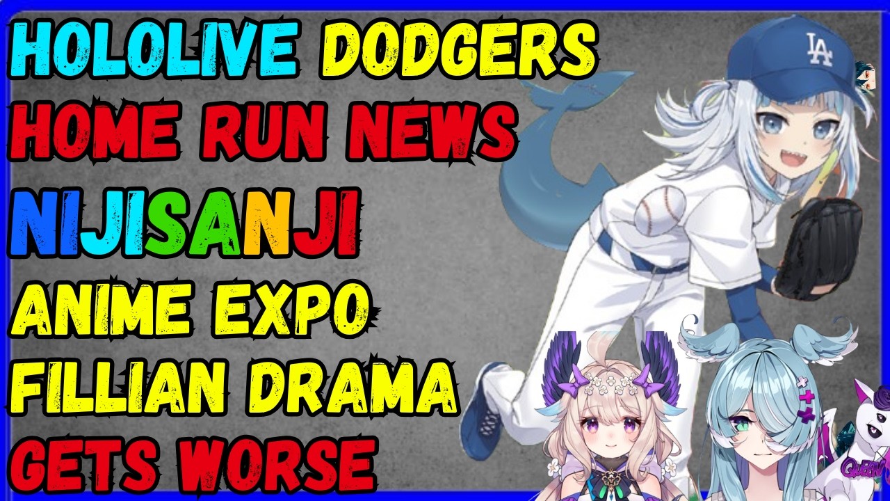 Hololive Dodgers, fillian called out, Nijisanji anime expo worse