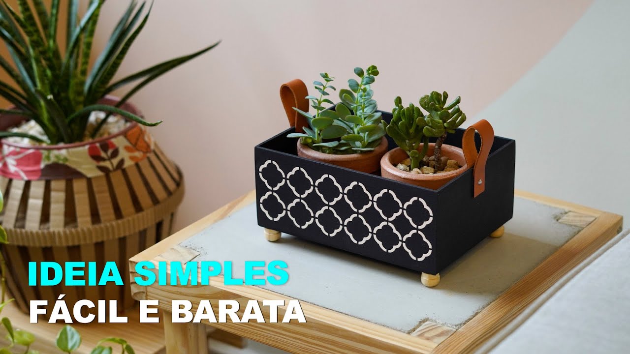 APRENDA COMO FAZER DE FORMA FÁCIL E BARATA UMA LINDA PEÇA DECORATIVA USANDO CAIXA DE MDF| DIY