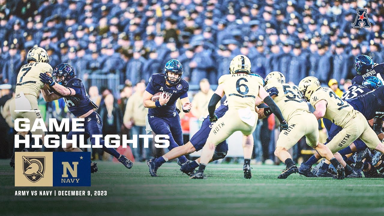 Game Highlights: Army vs Navy Football (December 9, 2023)