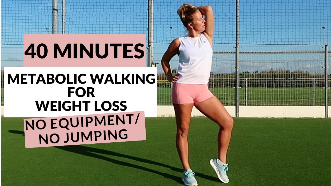 40 MIN METABOLIC WALKING EXERCISES FOR WEIGHT LOSS- No Jumping | Standing | Walk at Home Workout