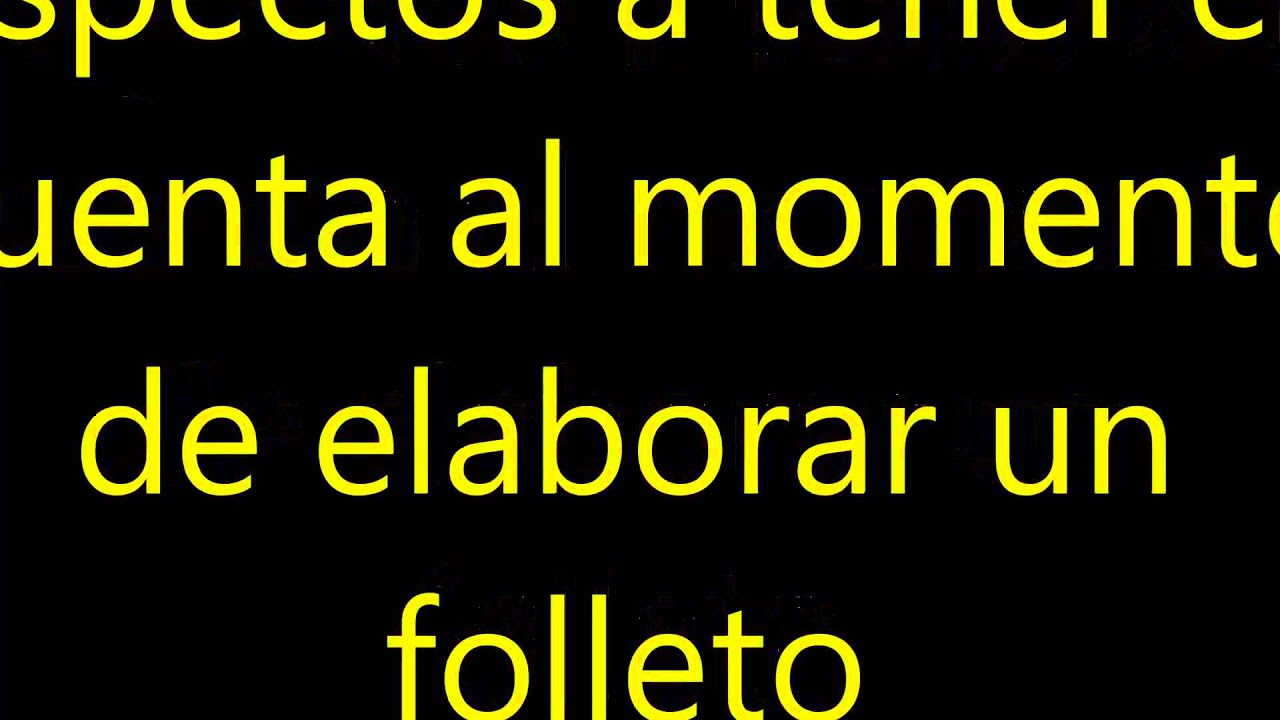 Tipos de Folletos