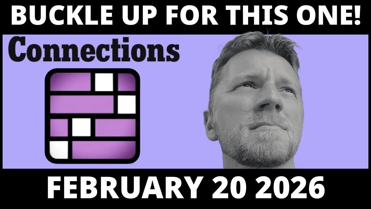 Digging deep for today's four groups of four | Connections #985 (Feb 20 2026)