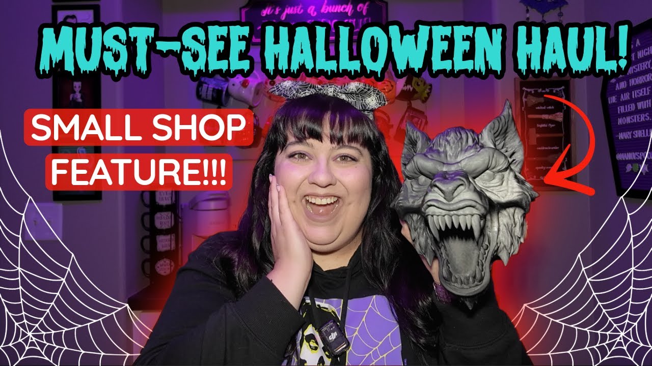 Must-See Halloween Haul 🎃 From a Spooky Small Shop You’ve Never Heard Of! 👀