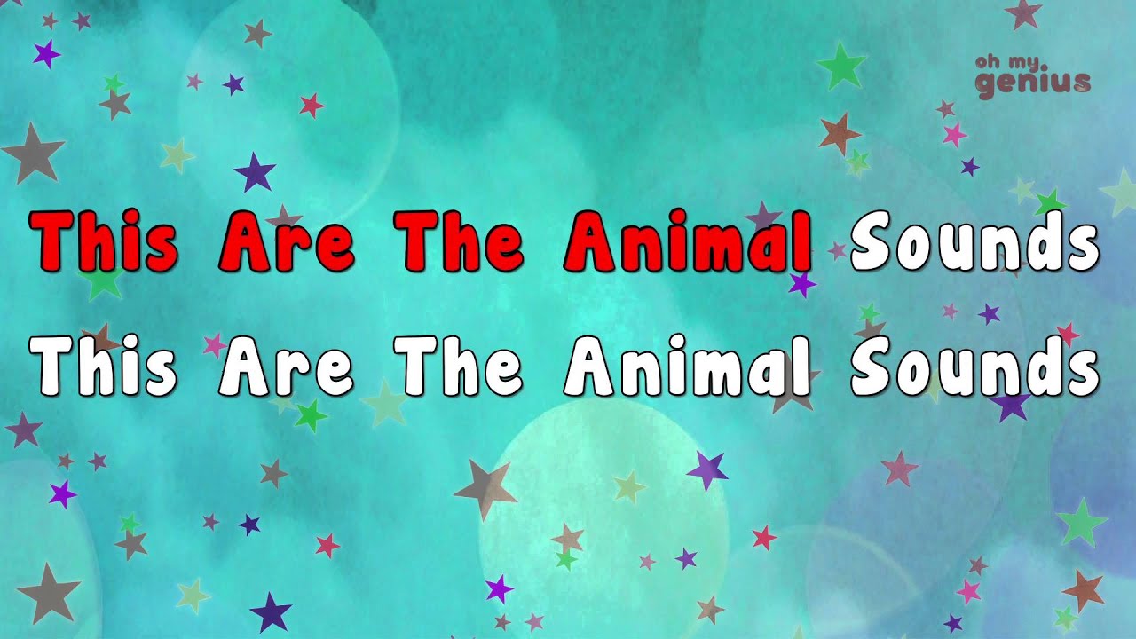 Animal sound song | Animal Sound | Karaoke Rhymes