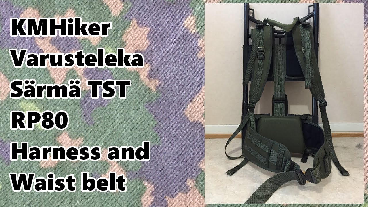Varusteleka Särmä TST RP80 Harness and Weist belt are excellent for Savotta Modular rugsack