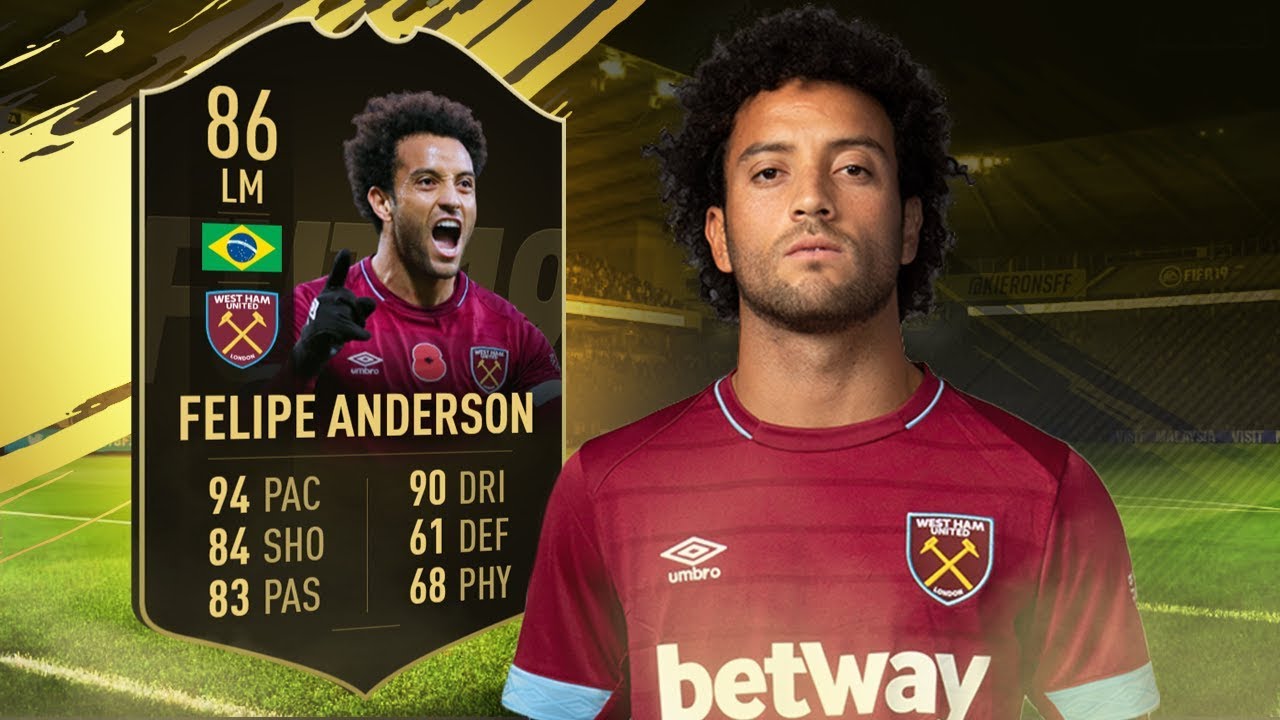 FIFA 19 SIF Felipe Anderson | 86 2IF Felipe Anderson Player Review | Fifa 19 Ultimate Team