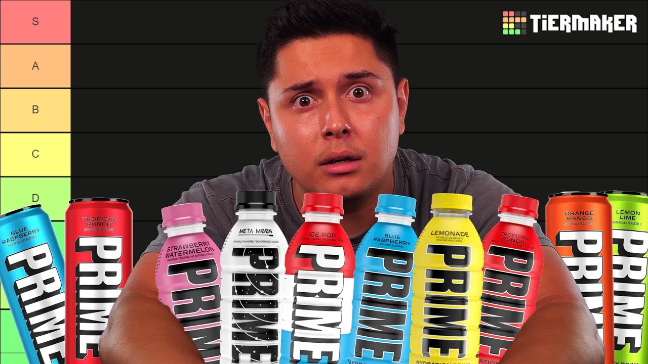 ASMR | The Ultimate PRIME Drink Tier List | 4K