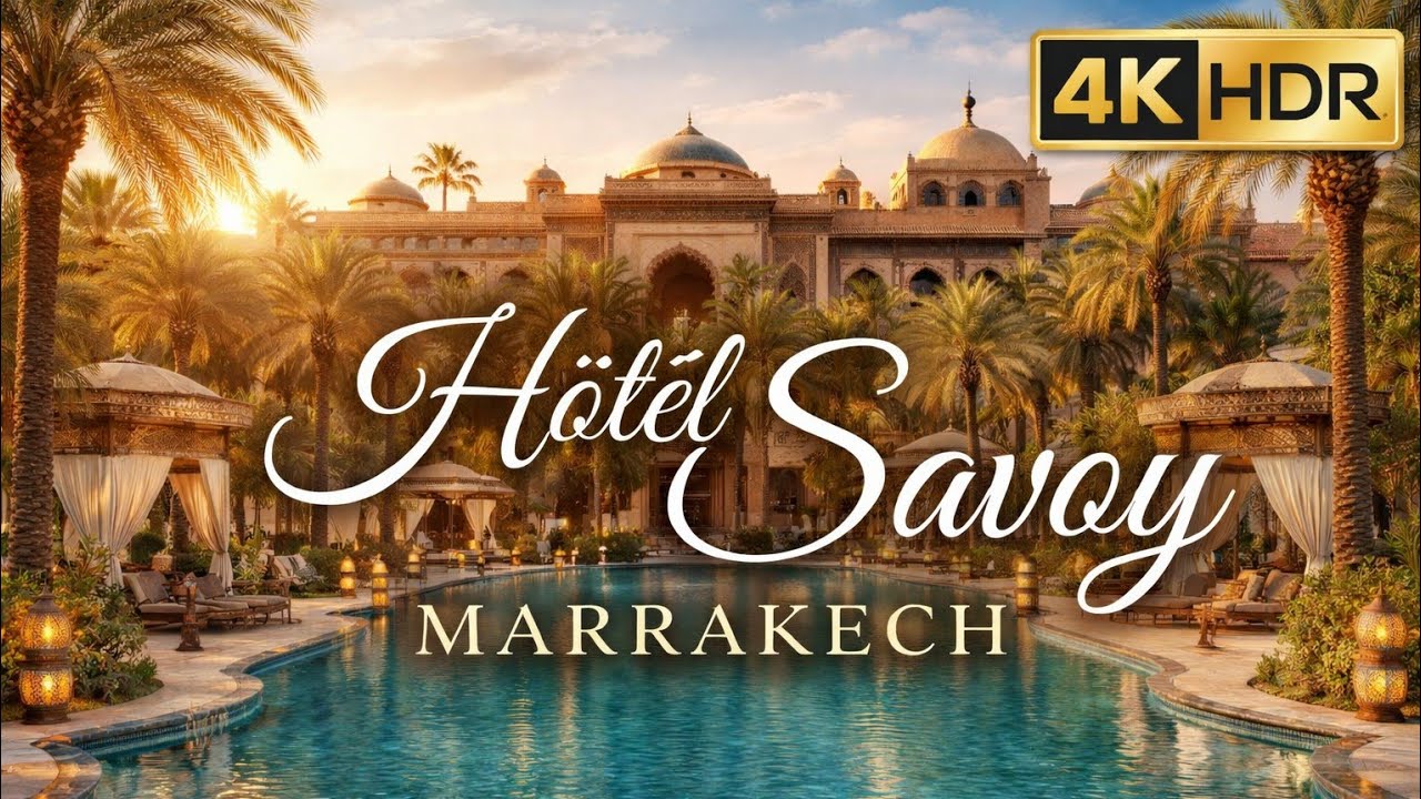 Le grand Hôtel Savoy Marrakech vues intérieure et extérieure 