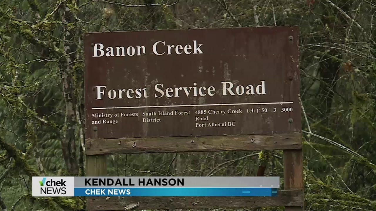 Locked gate to limit access to backcountry near Ladysmith