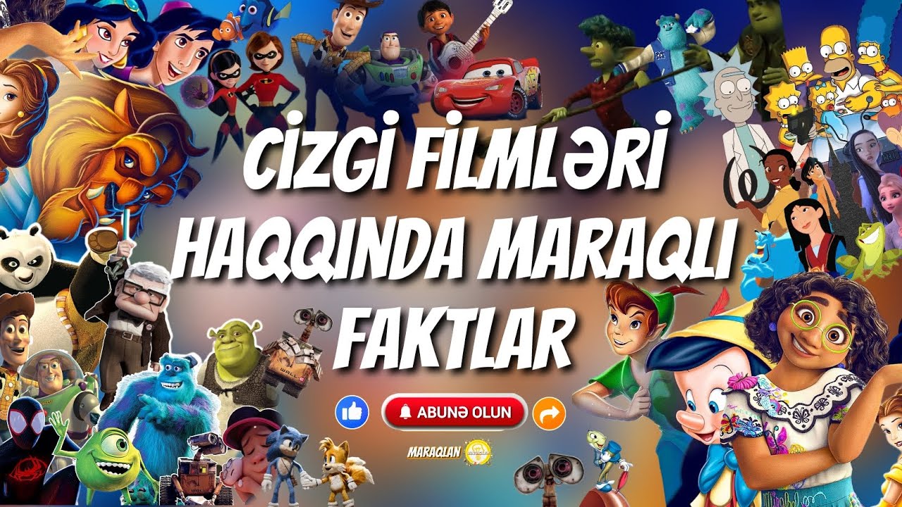 Cizgi filmləri haqqında maraqlı faktlar | @Maraqlan