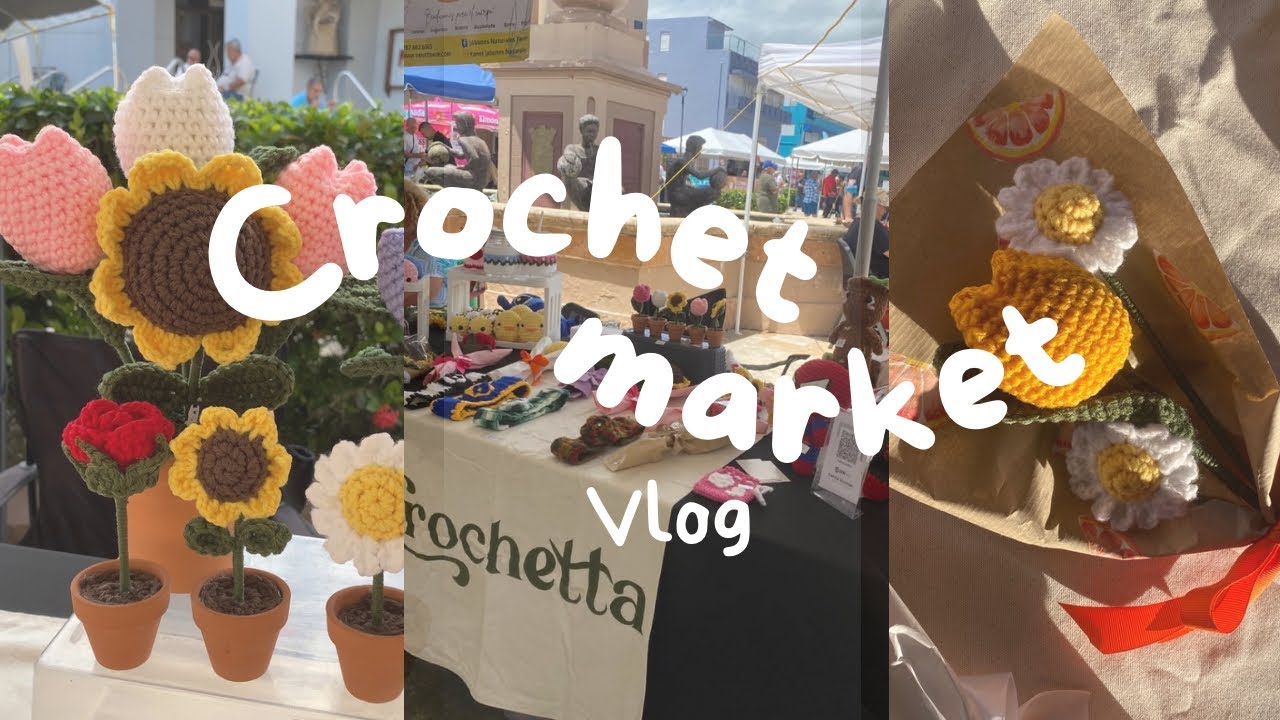 Vlog Crochet market | tejidos | market prep | emprender | vlog