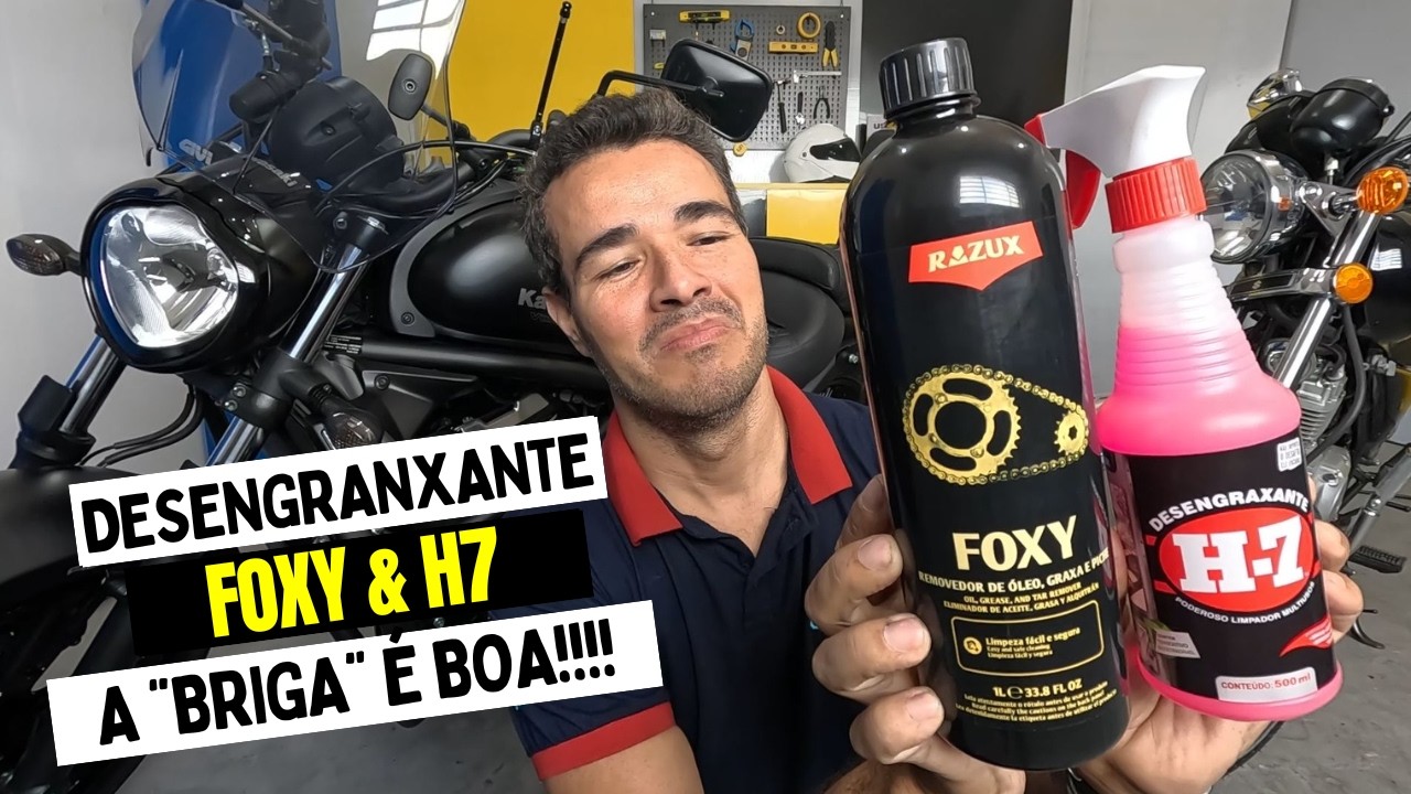DESENGRAXANTE FOXY E H7 TESTE PRÁTICO