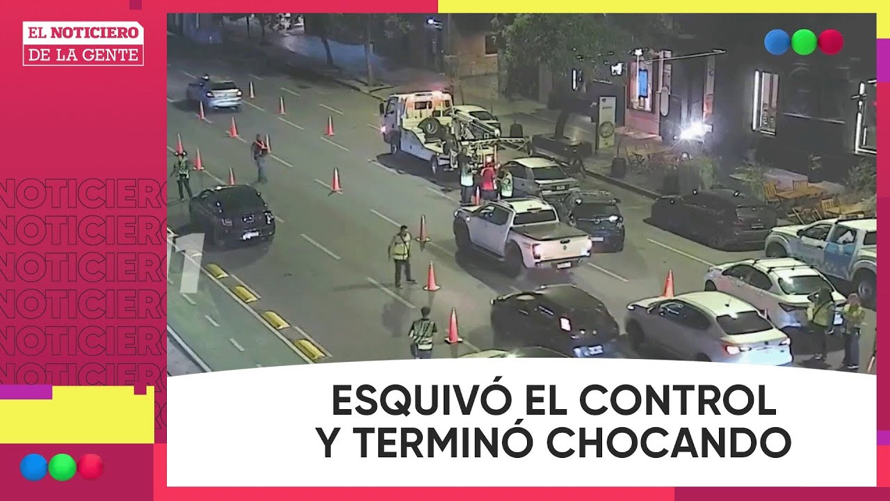 ESQUIVÓ un CONTROL POLICIAL y terminó CHOCANDO una MOTO en Córdoba #ElNotidelaGente