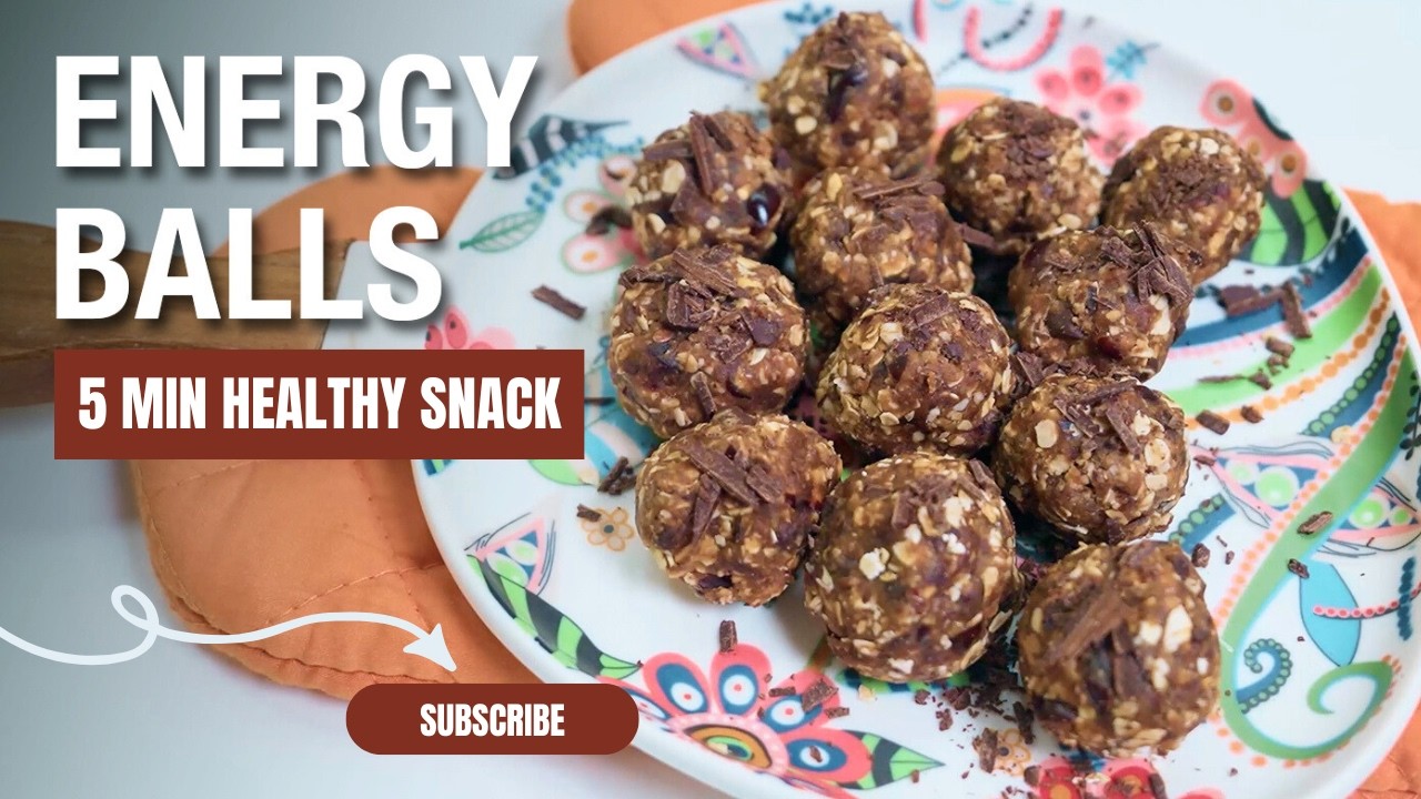 No-Bake Peanut Butter Oats Energy Balls | Healthy 5-Minute Snack