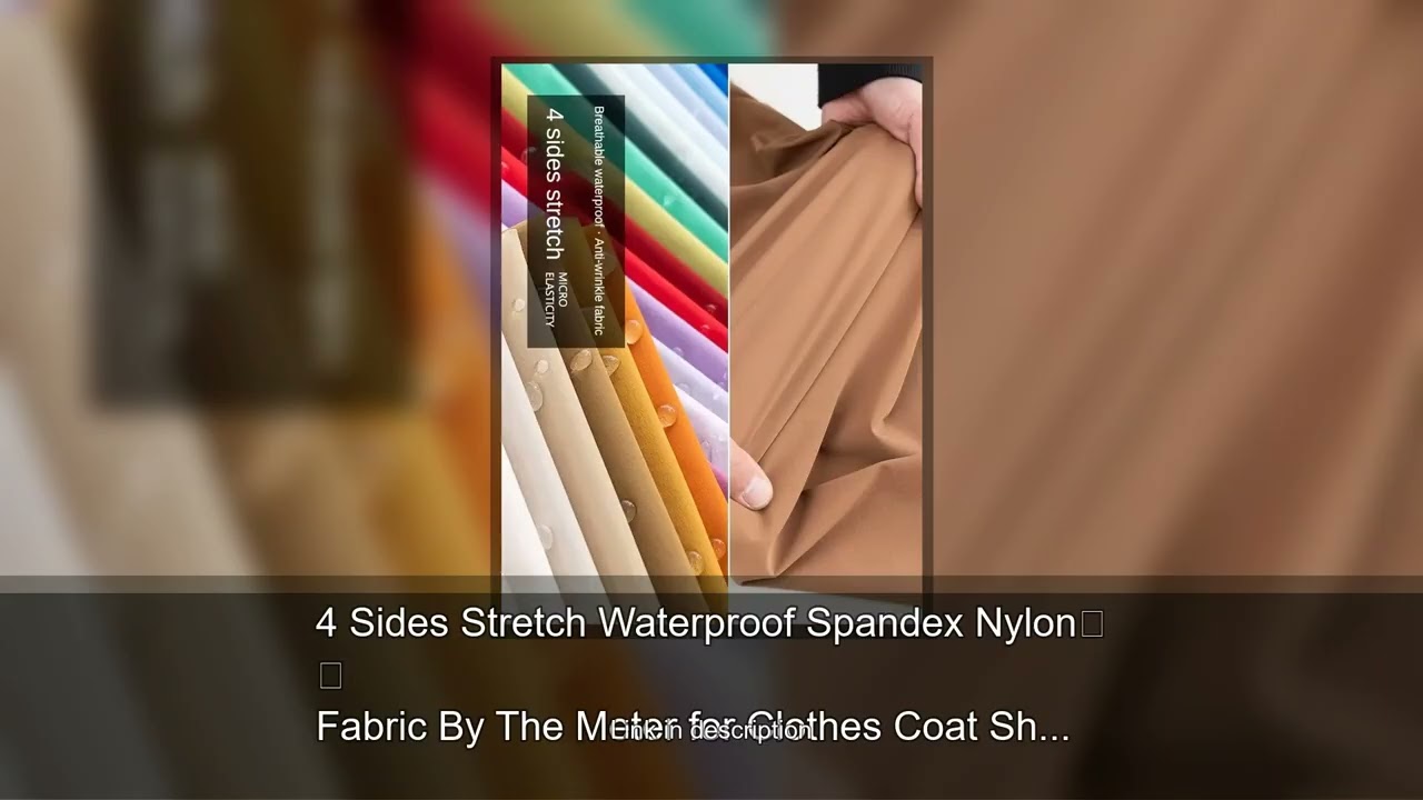 4 Sides Stretch Waterproof Spandex Nylon Fabric By The Meter for Clothes Coat Shirt Diy Sewing