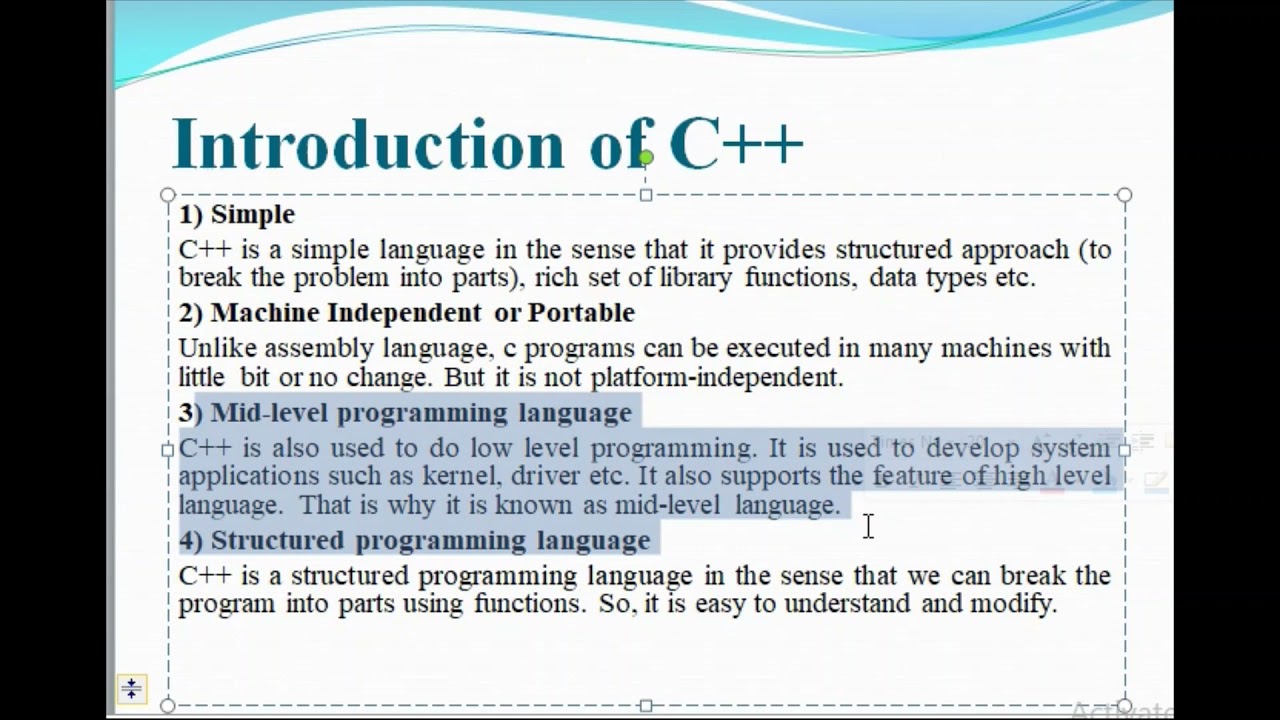 Introduction of C++ with Alhev Technologies