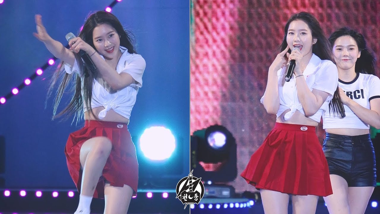 180706 오마이걸 지호 직캠 '윈디데이' Windy Day OH MY GIRL JIHO Fancam @강원도민대축제 @춘천시 중도 특별무대 By 천둥