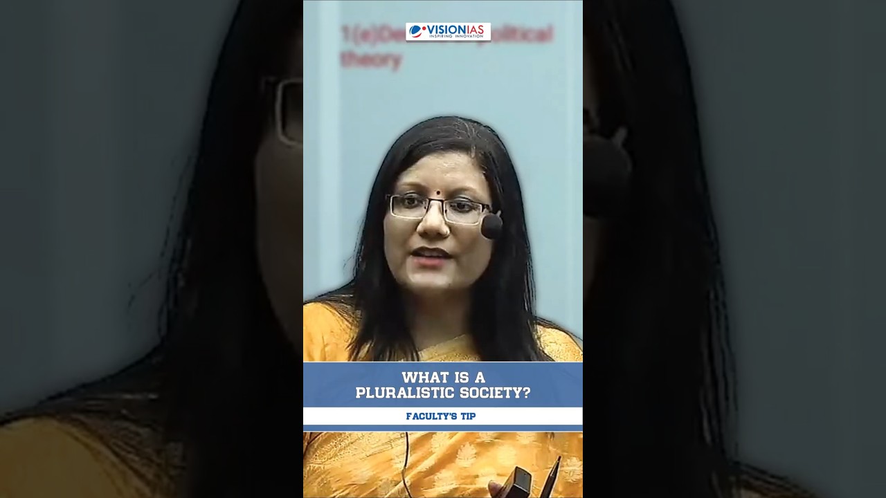 What is a pluralistic society?