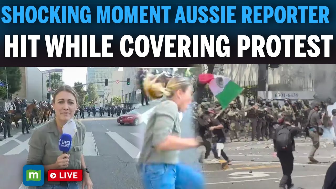 Los Angeles Protest LIVE: Shocking Moment Australian Journalist Hit While Covering Protest | N18G