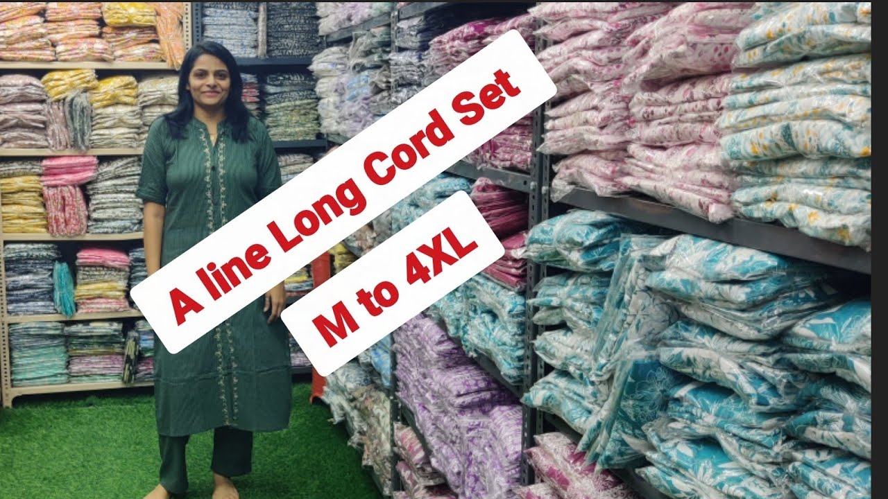 A line Kurti Pant (Cord Set) Cambric Katha Work Cotton  BOOKING NUMBER: 8320378954