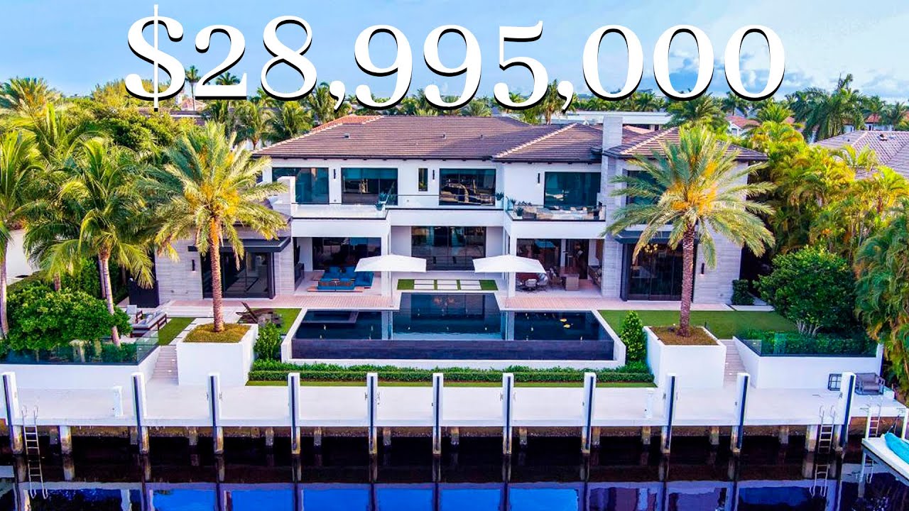 Modern Mansion For Sale in Boca Raton Florida | $28.995 Million Dollars Home Tour