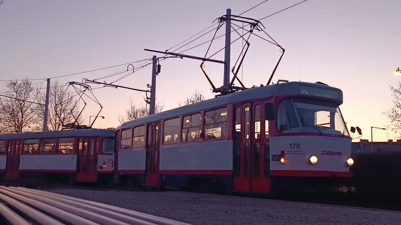 Poslední dny provozu tramvaje ČKD Tatra T3R.P s ev.č.: 171 u DPMO