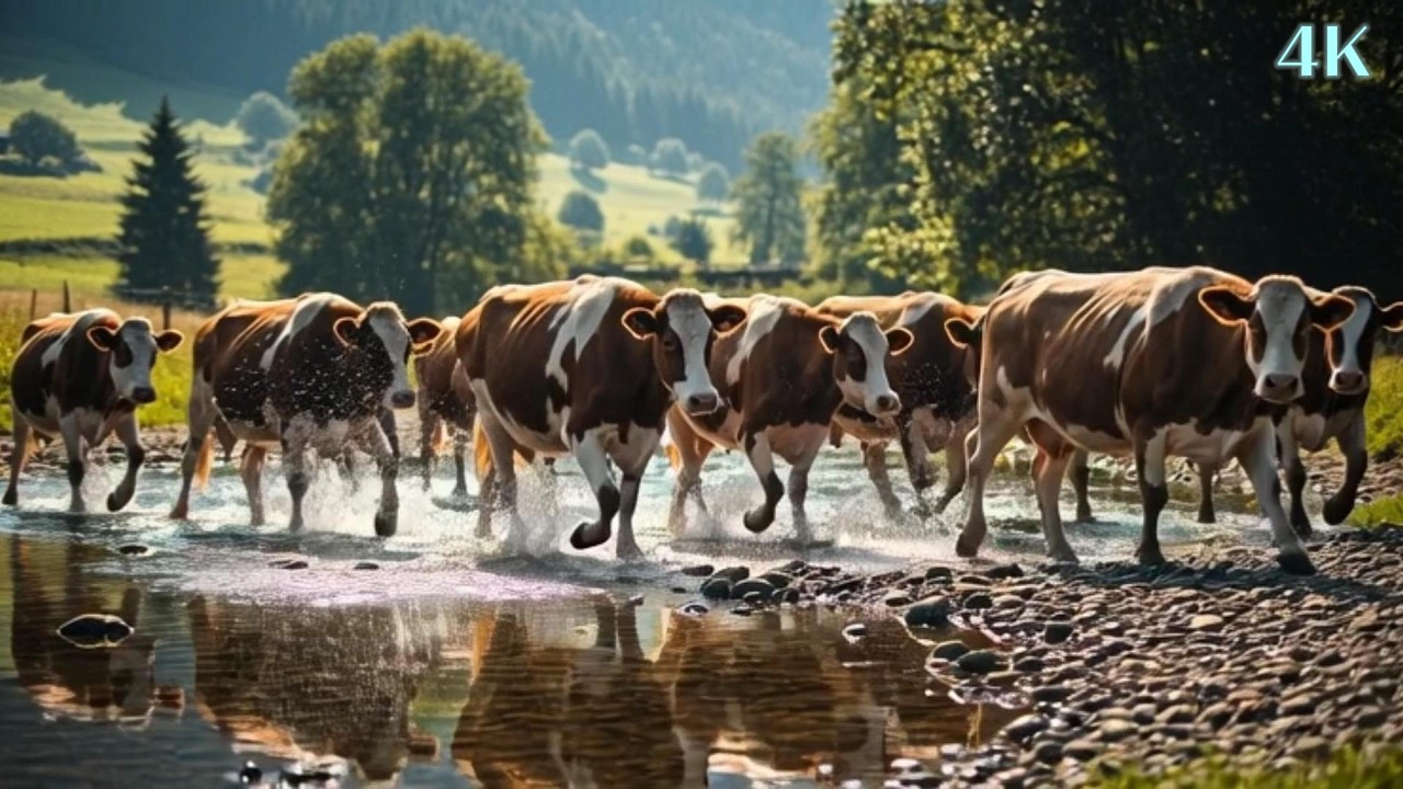 Morning on the Farm – Calm Cow Sounds